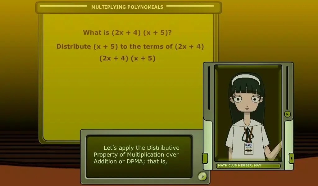 Capturas de pantalla de Multiplying Polynomials