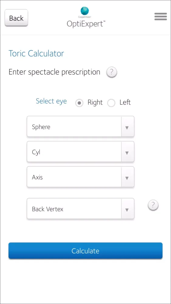 OptiExpert™ Screenshots