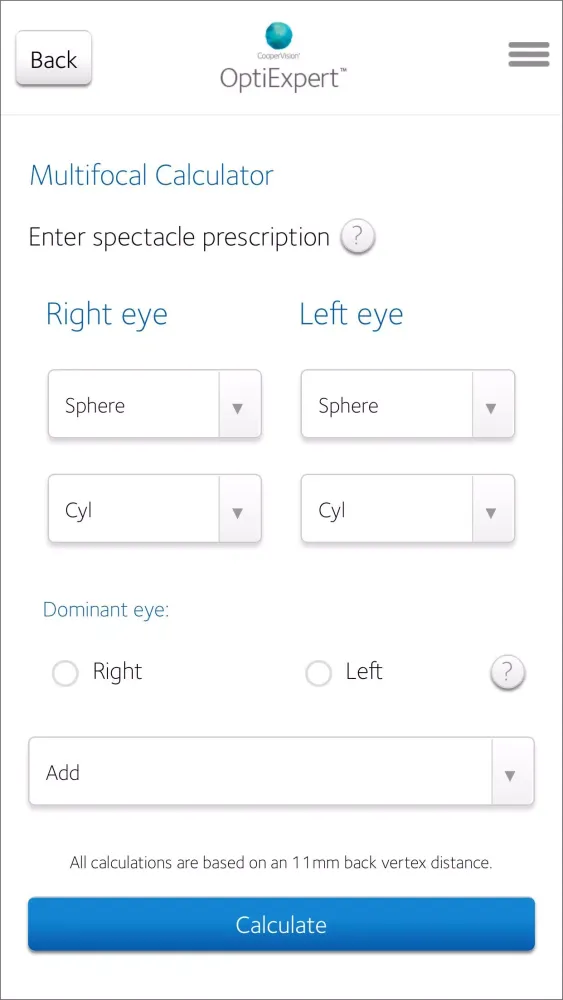 OptiExpert™ Screenshots