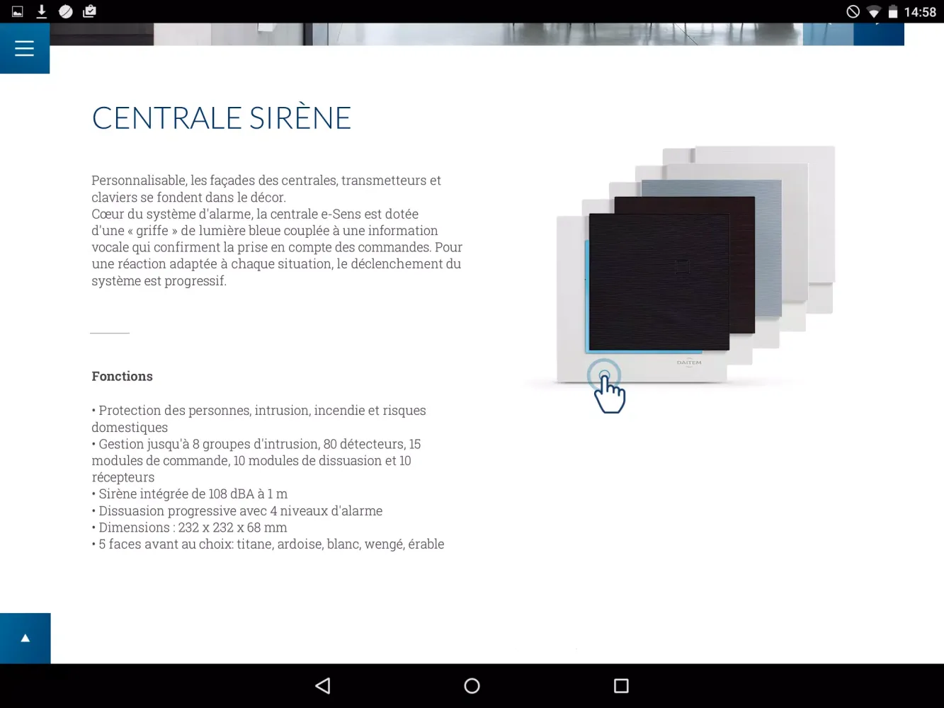 Alarme e-Sens Screenshots