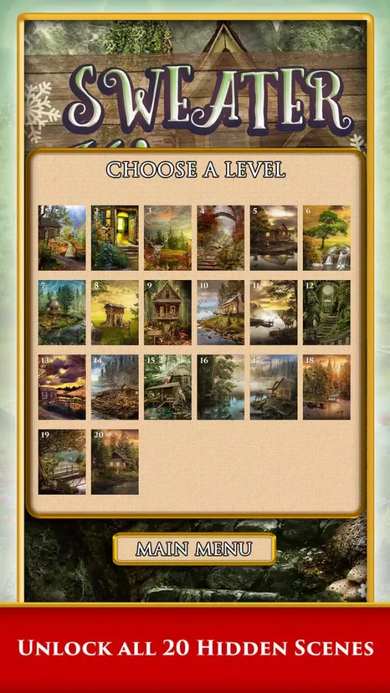 Captures d'écran de Hidden Scenes - Cabin Puzzles