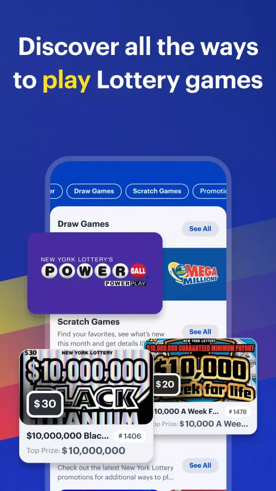 Tangkapan layar Official NY Lottery