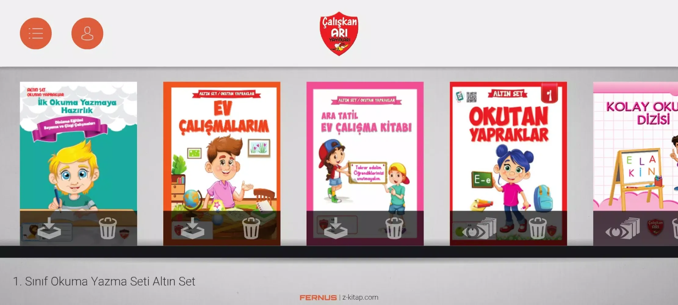 ภาพหน้าจอของ Çalışkan Arı Mobil Kütüphane