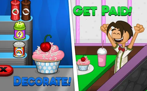 Capturas de tela do Papa's Cupcakeria HD