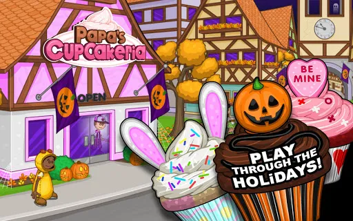 Capturas de tela do Papa's Cupcakeria HD