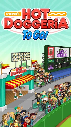 ภาพหน้าจอของ Papa's Hot Doggeria To Go!