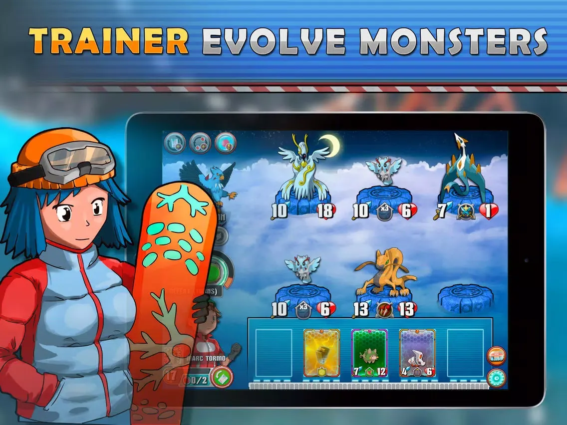 Monster Battles: TCG iPad  स्क्रीनशॉट