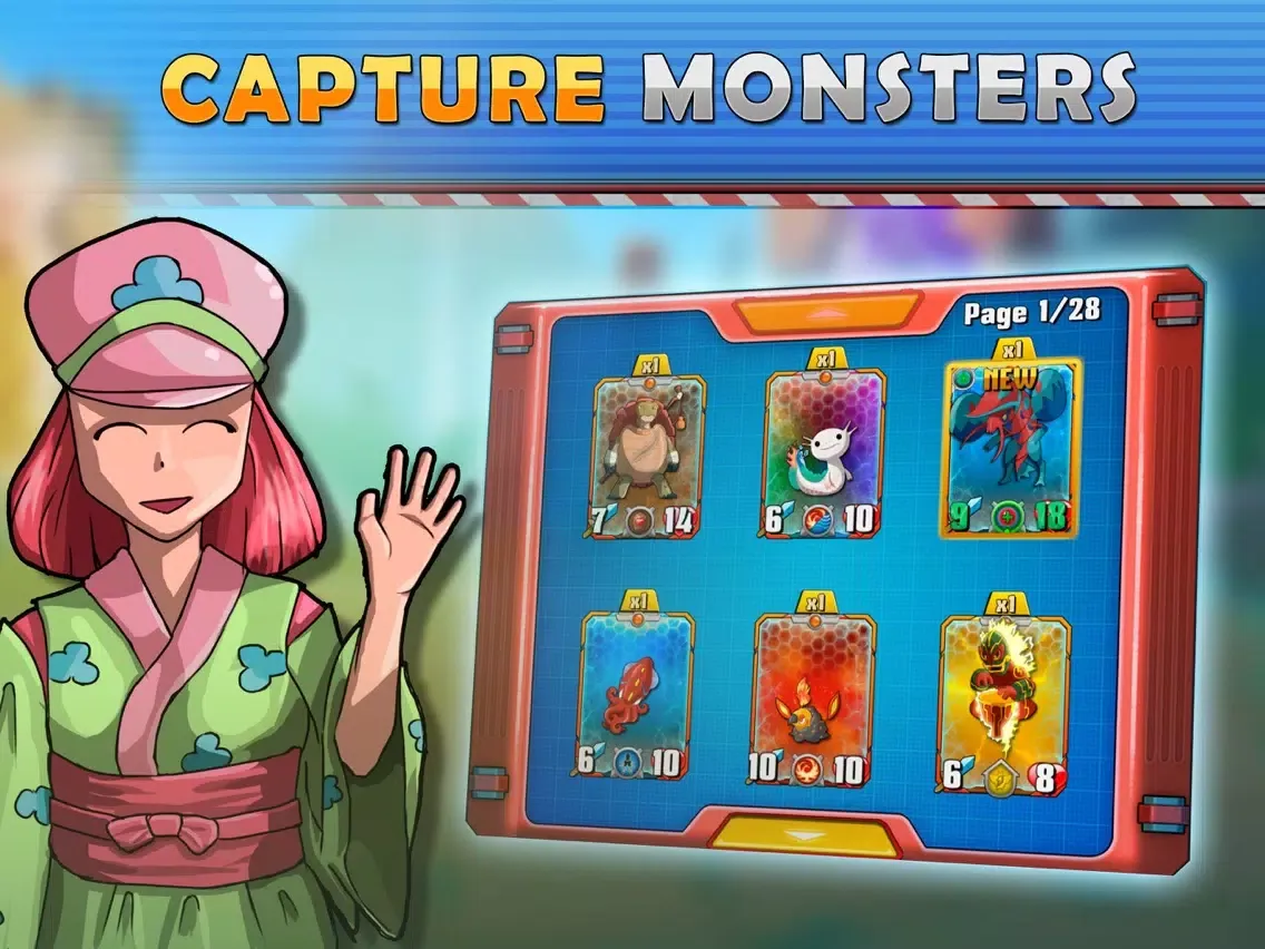 Monster Battles: TCG iPad  स्क्रीनशॉट