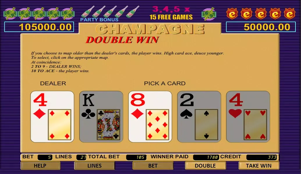 Champagne Slot Screenshots