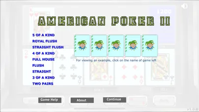 American  Classic Poker Ekran Görüntüleri
