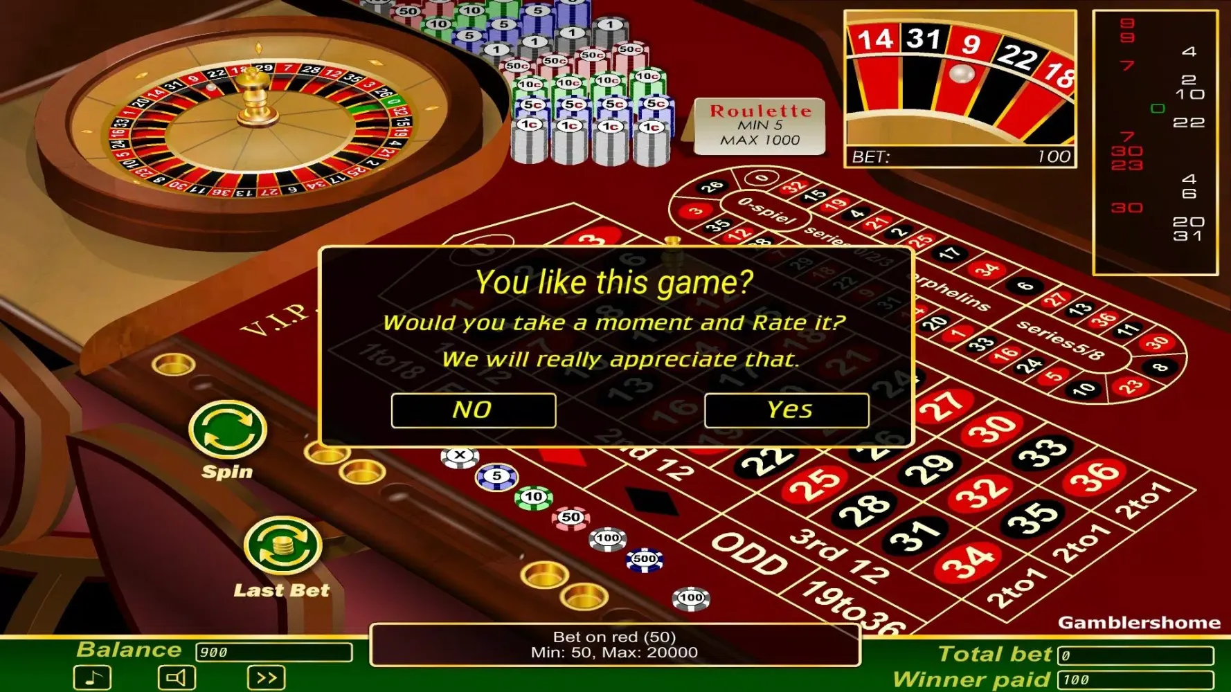 Roulette VIP Screenshots