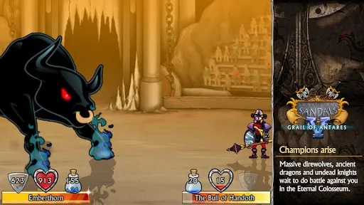 Capturas de tela do Swords and Sandals 5 Redux