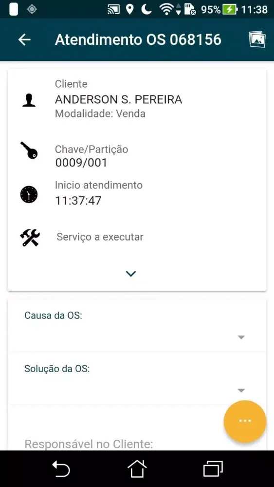 Screenshot di Service OS Mobile