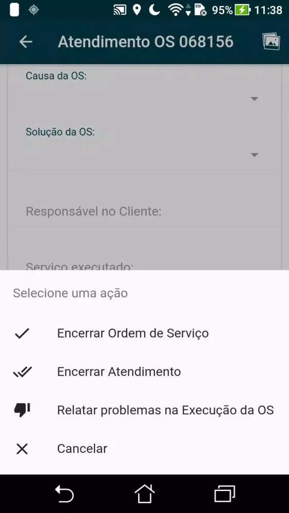 Screenshot di Service OS Mobile