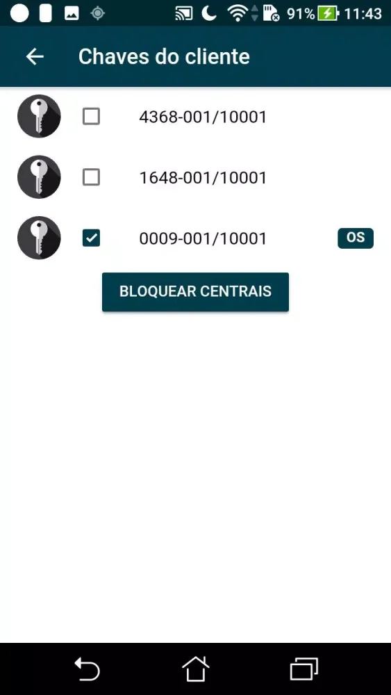 Screenshot di Service OS Mobile
