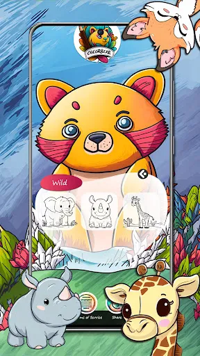 ColorBear - Kids Coloring Book স্ক্রিনশট