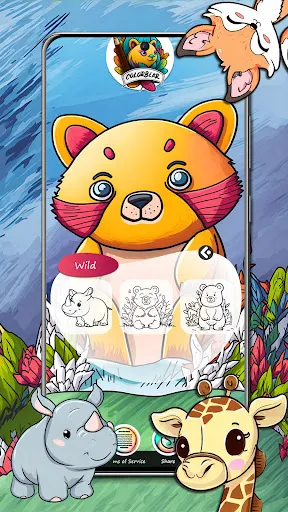 ColorBear - Kids Coloring Book স্ক্রিনশট