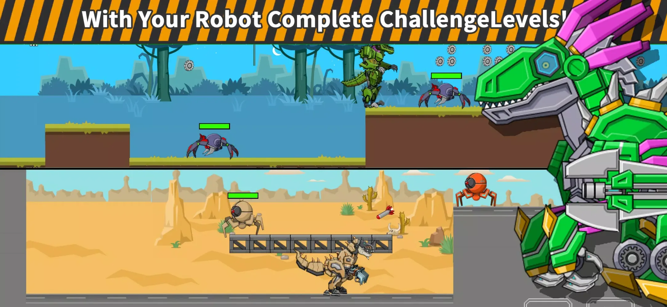 Ảnh chụp màn hình của Robot Mexico Rex - Dino Army