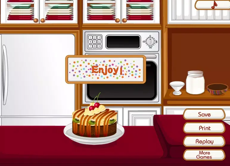 games cake cooking for girls স্ক্রিনশট