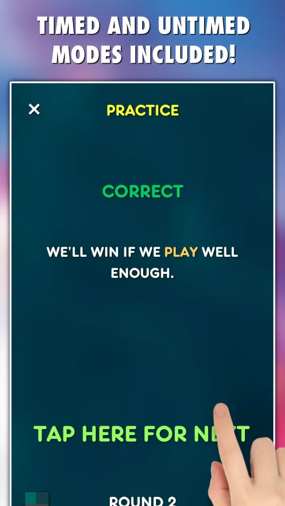 Conditionals Grammar Test Screenshots