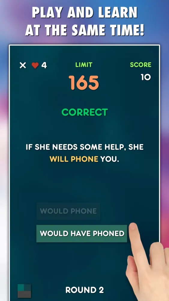 Conditionals Grammar Test Screenshots