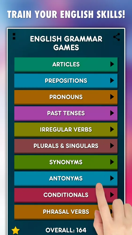 Capturas de pantalla de English Grammar Games 10-in-1