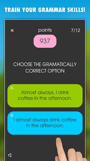 Capturas de tela do My English Grammar Test PRO