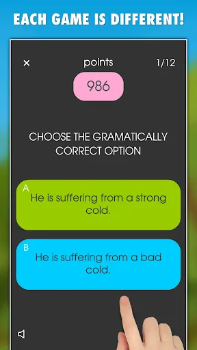 Capturas de tela do My English Grammar Test PRO
