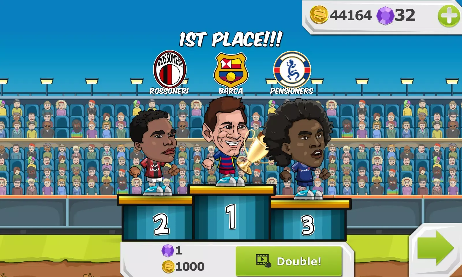 Tangkapan skrin Y8 Football League