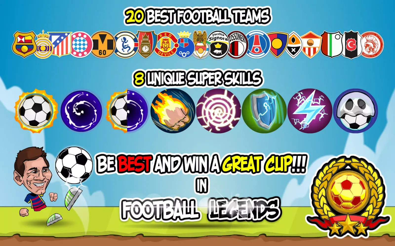 Tangkapan skrin Y8 Football League