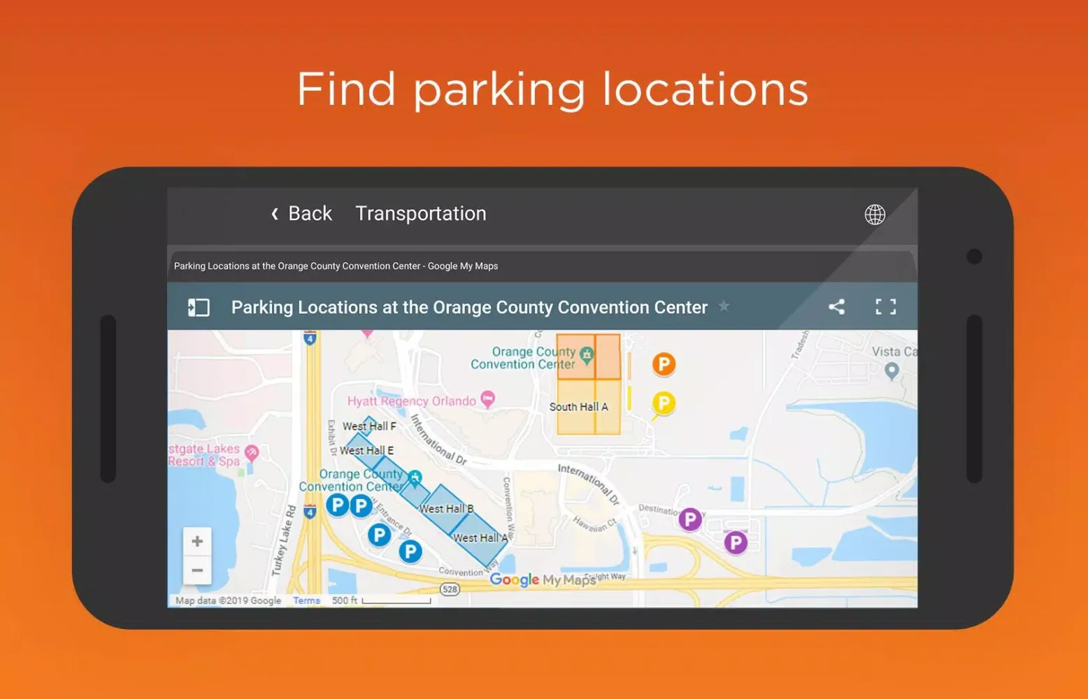 OCCC Campus Wayfinding Screenshots