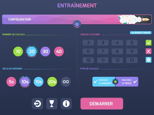 Défi Tables Screenshots