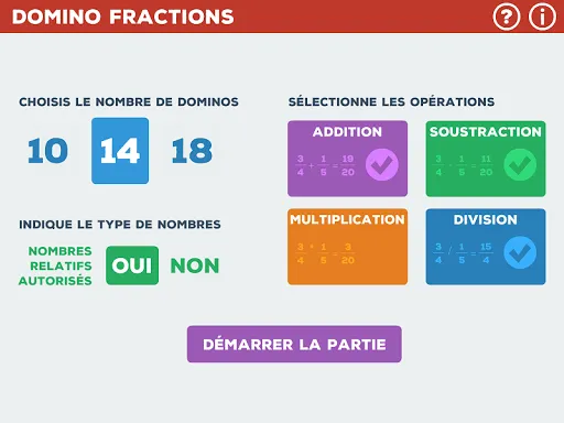 Domino Fractions 스크린샷