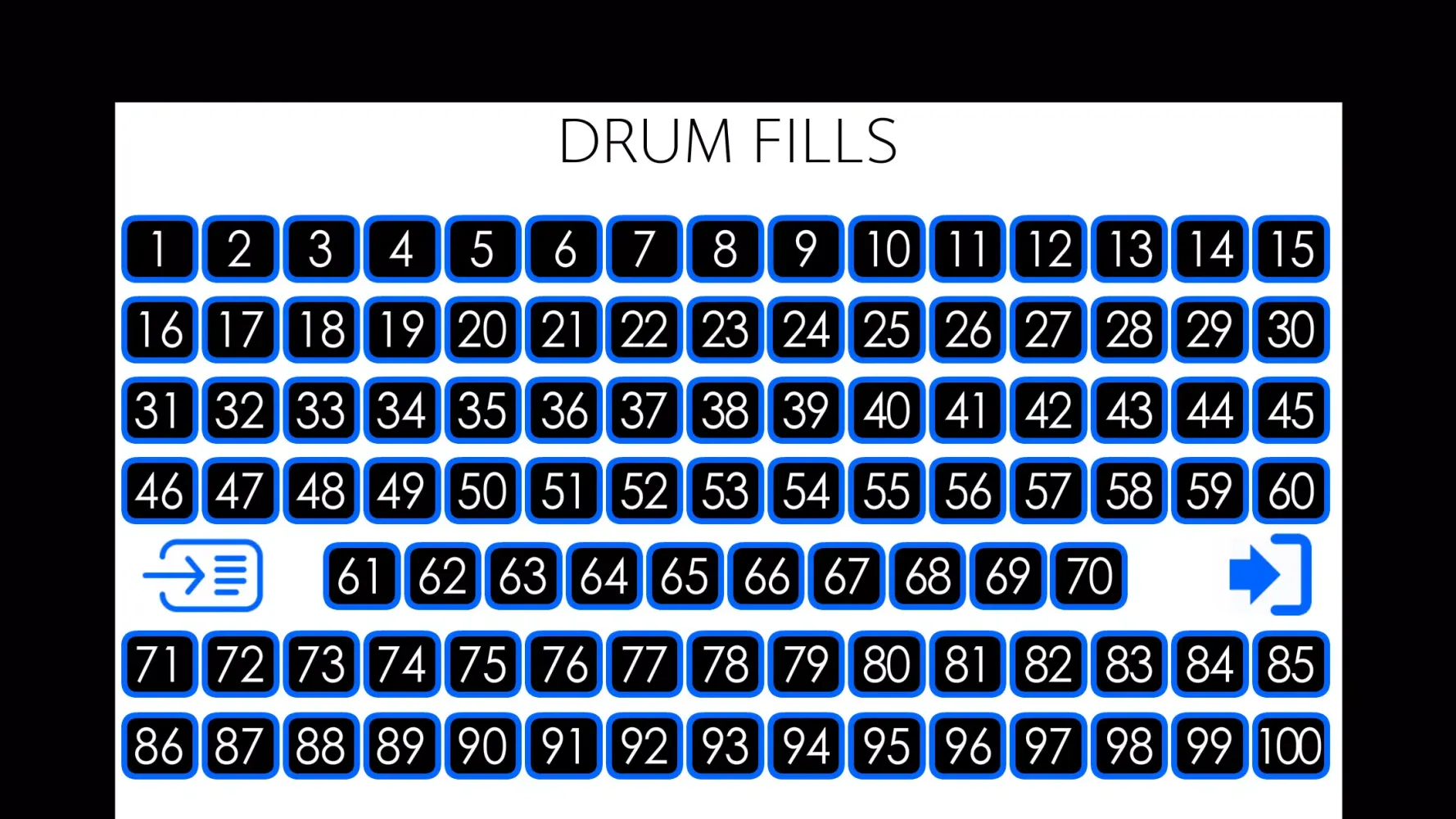 Zrzuty ekranu Drum Fills