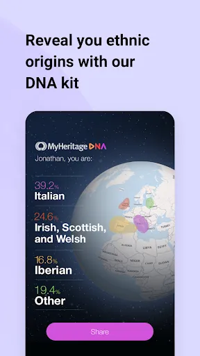 MyHeritage: Family Tree & DNA Screenshots