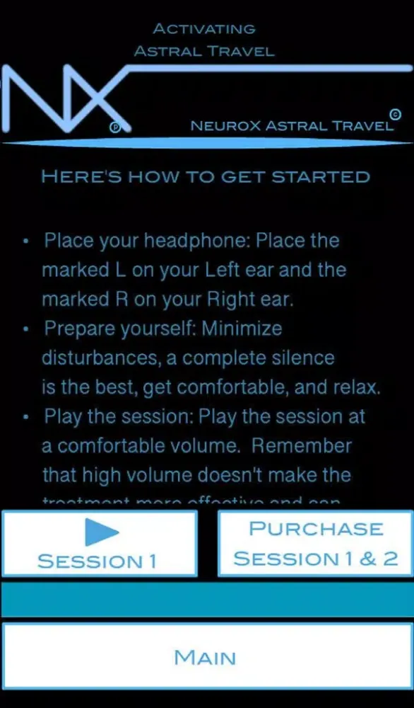 NeuroX Astral Travel Screenshots