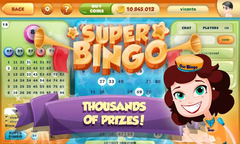 Our Bingo Screenshots