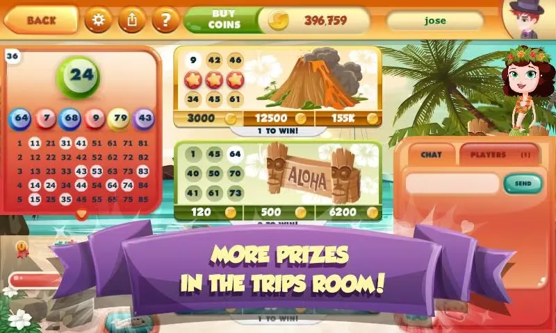 Our Bingo Screenshots