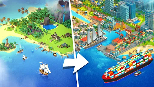 Capturas de tela do Sea Port: Cargo Boat Tycoon