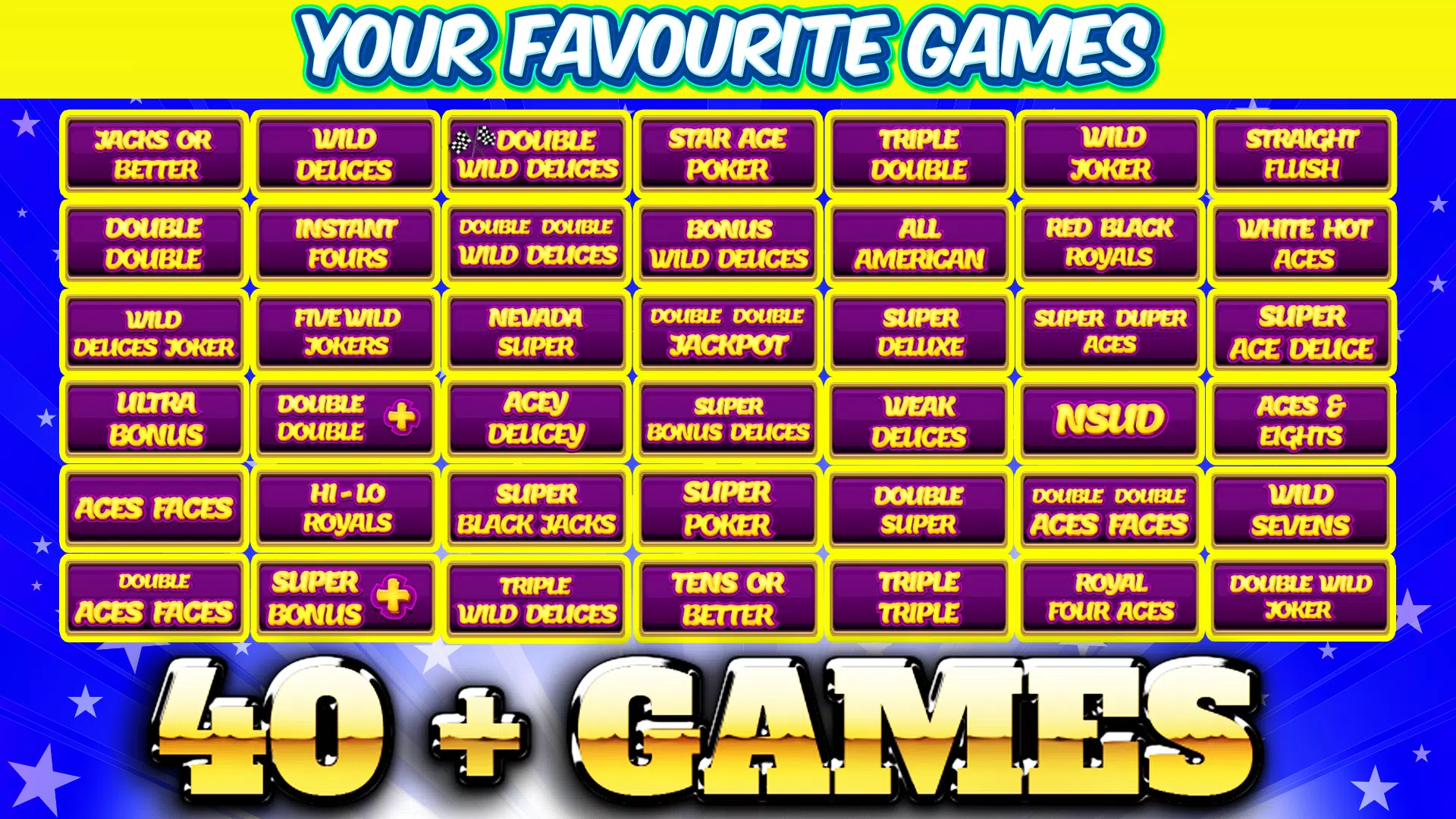 Multi Hand Video Poker Games Screenshots