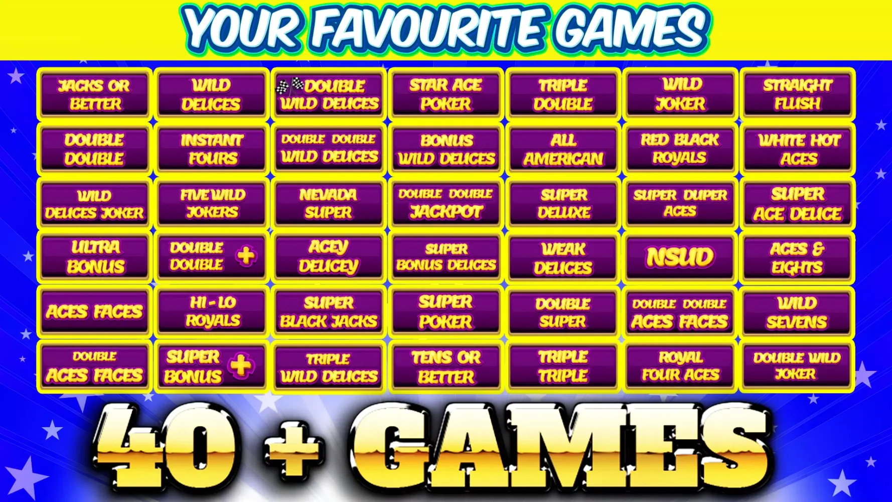 Multi Hand Video Poker Games應用截圖