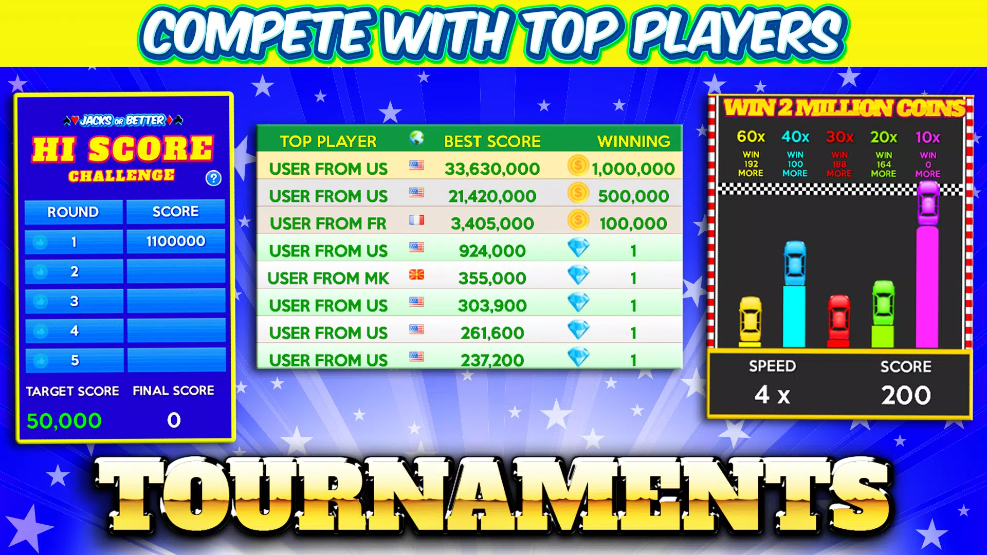 Multi Hand Video Poker Games Screenshots