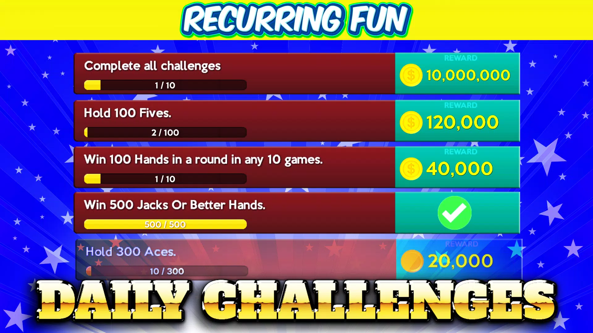 Multi Hand Video Poker Games Screenshots