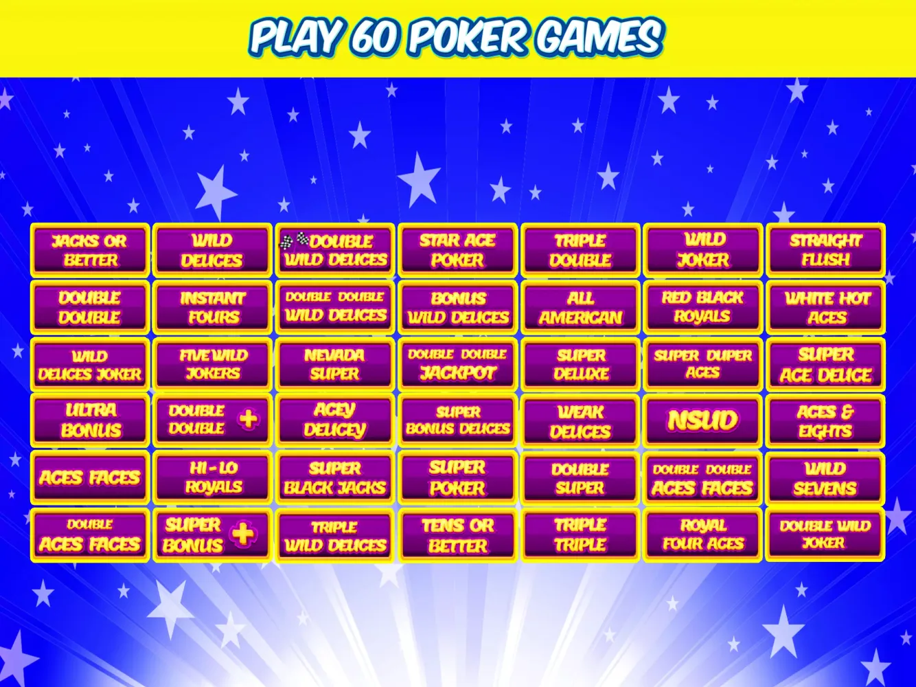 Video Poker Deluxe Screenshots