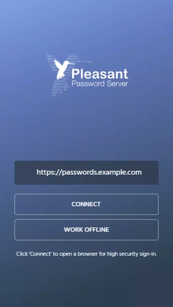 Pleasant Password Server App Screenshots