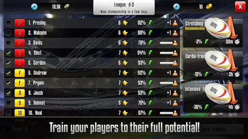 Rugby Manager Screenshots