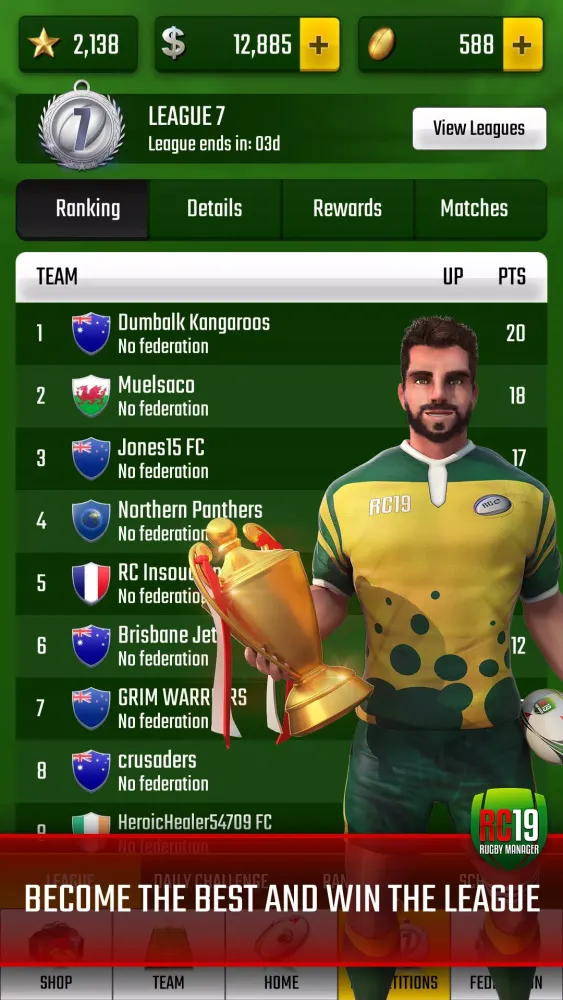 Rugby Champions 19 स्क्रीनशॉट