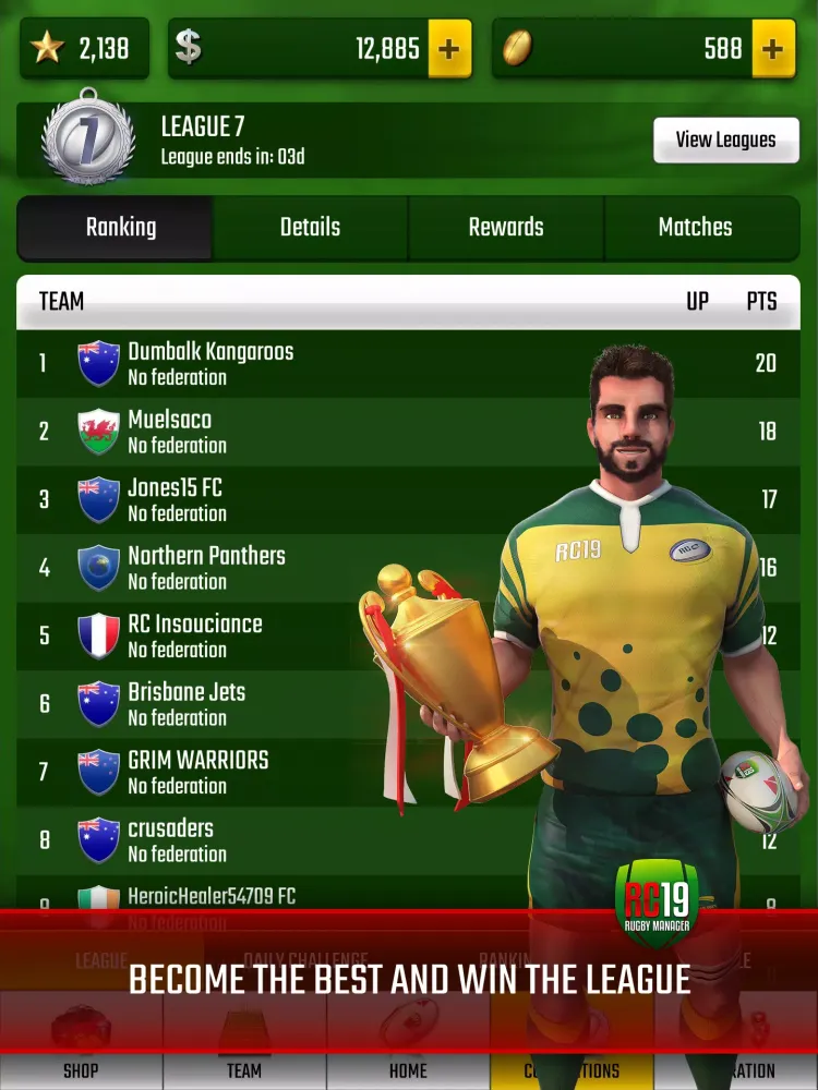 Rugby Champions 19 स्क्रीनशॉट