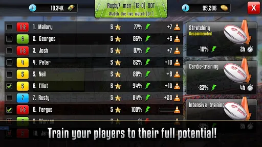 Rugby Sevens Manager Screenshots