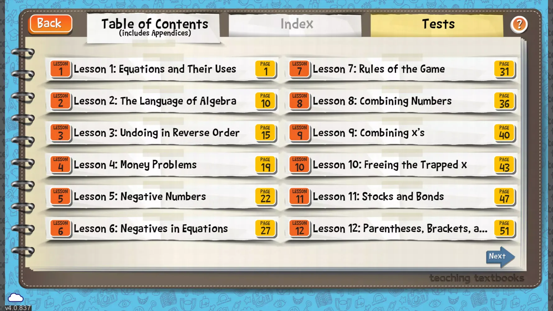 TT Algebra 2 Screenshots